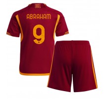 AS Roma Tammy Abraham #9 Koszulka Podstawowa dzieci 2023-24 Krótki Rękaw (+ krótkie spodenki)